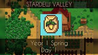 STARDEW VALLEY YEAR 1 COMMUNITY CENTER COMPLETION  Day 1 - Better plant that Parsnip