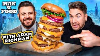 ATTEMPTING THE FAMOUS MAN VS FOOD BURGER CHALLENGE ADAM RICHMAN FAILED  Joel Hansen