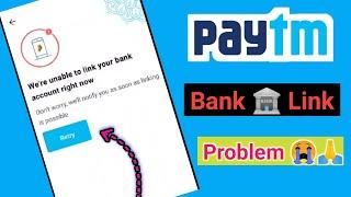 Were unable to link your bank account right now  Dont worry well notify you as soon as linking