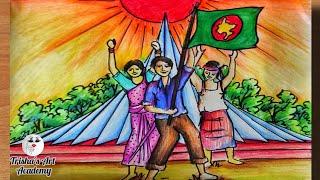 The Victory Day of Bangladesh    16 December 1971  বিজয় দিবসের ছবি আঁকা @TrishasArtAcademy