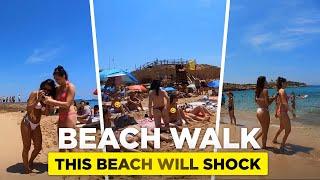 This beach will SHOCK you - DO NOT MISS OUTBeach walk Ibiza SPAIN  4K UHD 60 FPS