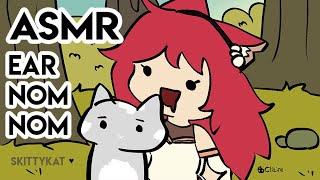 Smol Catgirl Loves Licking Your Ears. You taste yummy Real rain & thunder ASMR birds and more