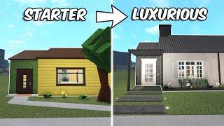 RENOVATING THE BLOXBURG STARTER into a LUXURIOUS HOUSE  roblox