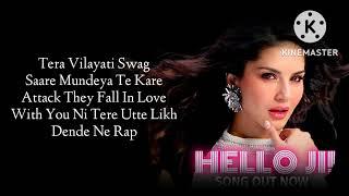 Hello Ji...  Lyrics Sunny Leone  Meet Bros Ft Kanika KKumaarSourav R@onlyjubinnautiyal2930