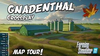 ‘NEW’ MOD MAP “GNADENTHAL CROSSPLAY” TOUR ON Farming Simulator 22 Review PS5.