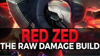 RED ZED BUILD - Raw Damage + Lifesteal - League of Legends