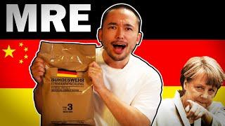 Chinese Man Eats German Military Food MRE