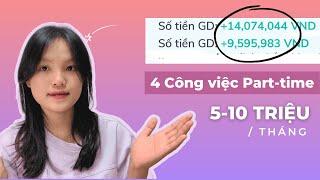 5 công việc part-time Online tại nhà 5-10tr tháng  Làm vào thời gian rảnh  Không cần kinh nghiệm