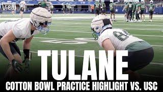 Behind the Scenes of Tulane Green Wave Football Practice in Prep for Cotton Bowl vs. USC Trojans