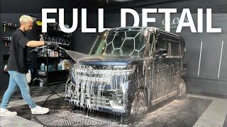 SUZUKI SPACIA CUSTOM Wash & polish Coating｜SUZUKI｜DEEP CLEAN｜DETAILING｜JAPAN｜