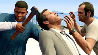 GTA V PC Franklin Kills Trevor And Michael Editor Rockstar Movie Cinematic Short Film