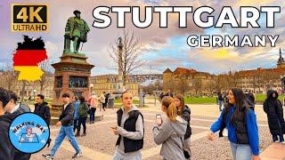 Stuttgart Germany Walking Tour Valentine Week - 4K 60fps with Immersive Sound & Captions