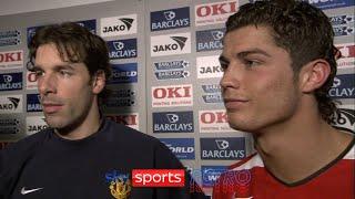 Out of this world - Ruud van Nistelrooy reacts to Cristiano Ronaldos goal against Portsmouth