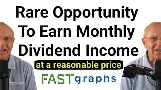 Rare Opportunity To Earn Monthly Dividend Income At A Reasonable Price  FAST Graphs