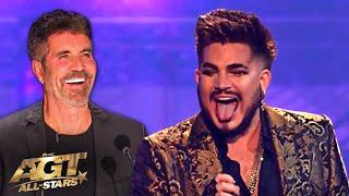 Adam Lambert and Simon Cowell Have Déjà vu Moment on AGT All-Stars Finale
