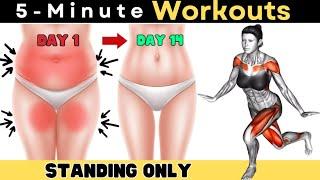 5 Minute Workouts - 7 Best Exercises for INNER THIGH + LOWER BELLY