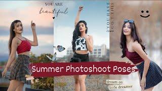 Summer Photoshoot PosesPhotoshoot Ideas In Short DressSummer Photo Ideas