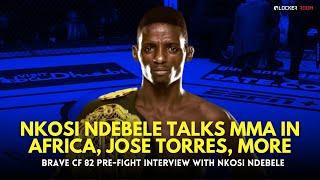 Nkosi Ndebele talks MMA in Africa SOMA Fight Club Jose Torres fight at BRAVE CF 82  South Africa