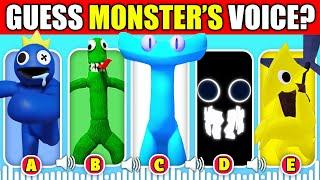 IMPOSSIBLE Guess the Monsters Voice Rainbow Friends Chapter 2 + Garten of BanBan 5  CYAN YELLOW