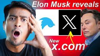 Twitter New X Logo  Twitter Logo Change  Elon Musk reveals new X logo  Twitter X logo  I TECH