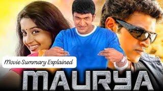 Maurya Kannada  Puneeth Rajkumar   Meera Jasmine   Summary Explanation 