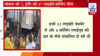 भोपाल की 7 इंदौर की 17 लाइब्रेरी कोचिंग सील  Global Herald News