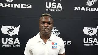 Dunia Sibomana NY  Junior National Champion at 113 pounds  Men’s Freestyle Fargo 2024