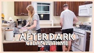 ULTIMATE AFTER DARK CLEAN WITH ME  clean with me before vacation + after dark cleaning motivation