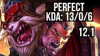 KLED vs DARIUS TOP  1306 Rank 5 Kled Legendary 1.6M mastery  BR Grandmaster  12.1