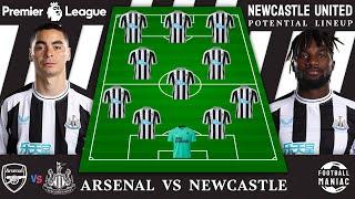 ARSENAL VS NEWCASTLE  Newcastle United Potential Lineup 4-3-3 English Premier League Matchday-19