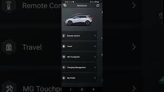 MG4 EV iSmart App the app for your new car and what it can do