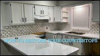 How to restore laminate countertops Giani paint epoxy kit ￼marble granite instructions and review ￼