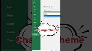 How to Change Theme in Excel - Customize Your Spreadsheets with Style #excel