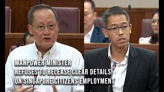 Manpower minister withholds 2023 job details of Singapore Citizens when asked
