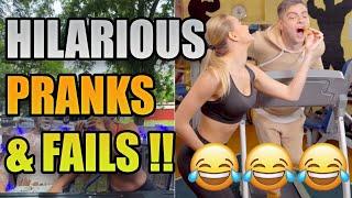 HILARIOUS PRANKSFAILS  Try Not To Laugh  Funny Fails Compilation