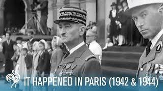 It Happened In Paris WWII Nazi Occupation 1942 & 1944  British Pathé