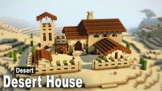 Minecraft How to build a Desert House  Easy Tutorial