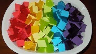 Rainbow Cream Jello Recipe Easy