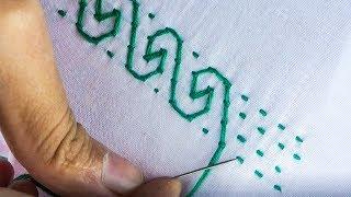 Hand Embroidery Nakshi Katha Design video tutorialbasic nakshi katha design