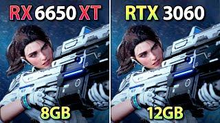 RTX 3060 vs RX 6650 XT - Test in 12 New Games 1080p