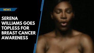 Serena Williams goes topless for breast cancer awareness