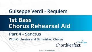 Verdis Requiem Part 4 - Sanctus - 1st Bass Chorus Rehearsal Aid