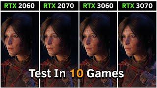 RTX 2060 vs RTX 2070 vs RTX 3060 vs RTX 3070  Test in 10 Games at 1440p  Ultimate Comparison