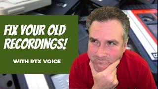 The BEST WAY to use RTX Voice Fix your old recordings