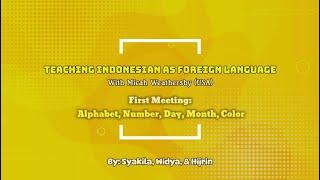 Teaching Indonesian as Foreign Language - First Meeting