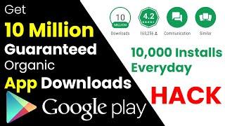 Increase App Downloads on play Store  Get 1M App downloads on google play  App installs with ASO