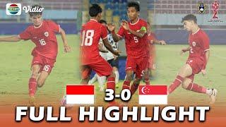  FULL HIGHLIGHT  INDONESIA U-16 VS SINGAPURA U-16  PIALA AFF U-16 2024