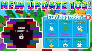 NEW FUN WORLD  RNG EVENT NEW UPDATE 103 IN REBIRTH CHAMPIONS X ROBLOX