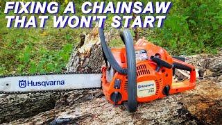 Fixing A Husqvarna Chainsaw That Wont Start By A Very Different Way