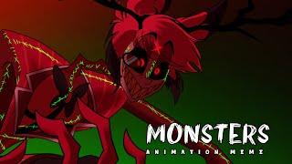 MONSTER  animation meme Hazbin Hotel ft. alastor + vox D